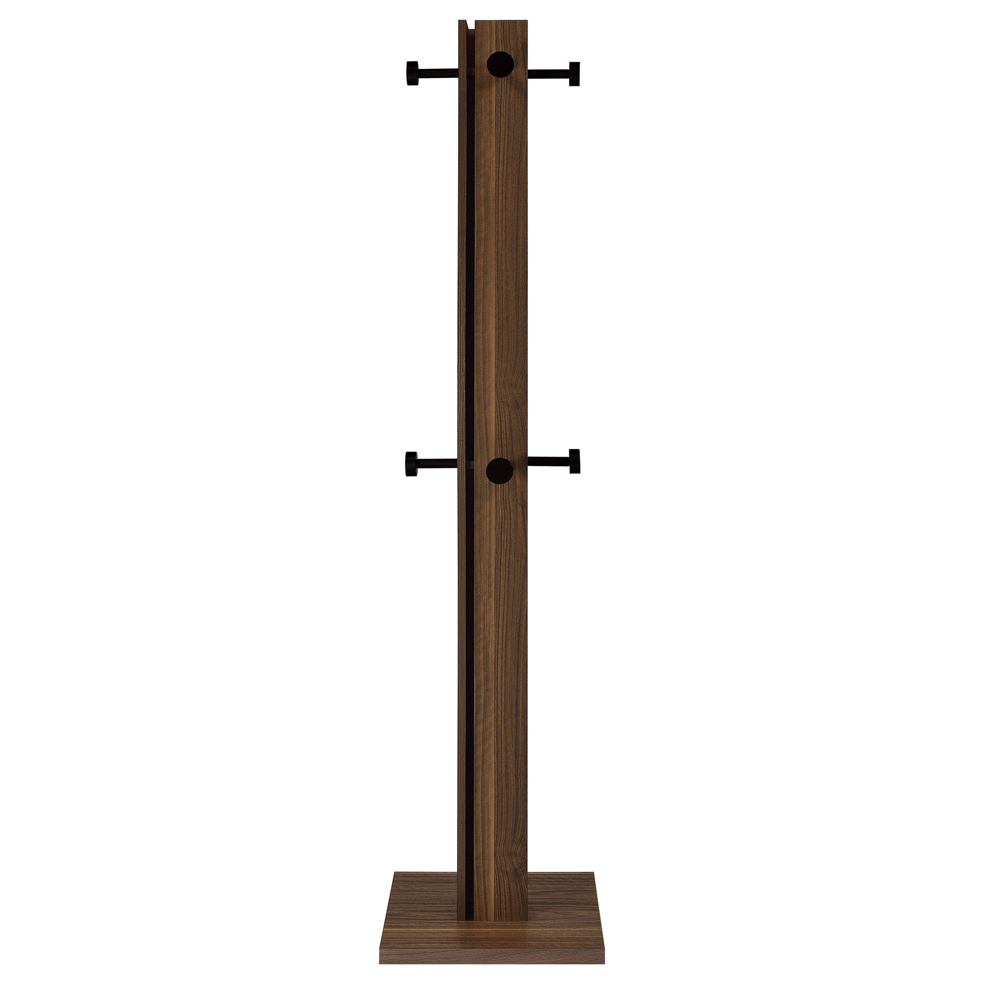  Coaster Furniture Rikkie 983281 Engineered Wood Coat Rack - Walnut IMAGE 2