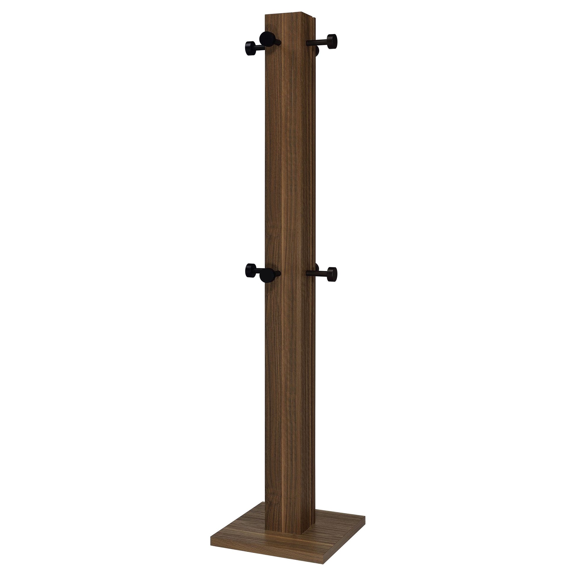  Coaster Furniture Rikkie 983281 Engineered Wood Coat Rack - Walnut IMAGE 3