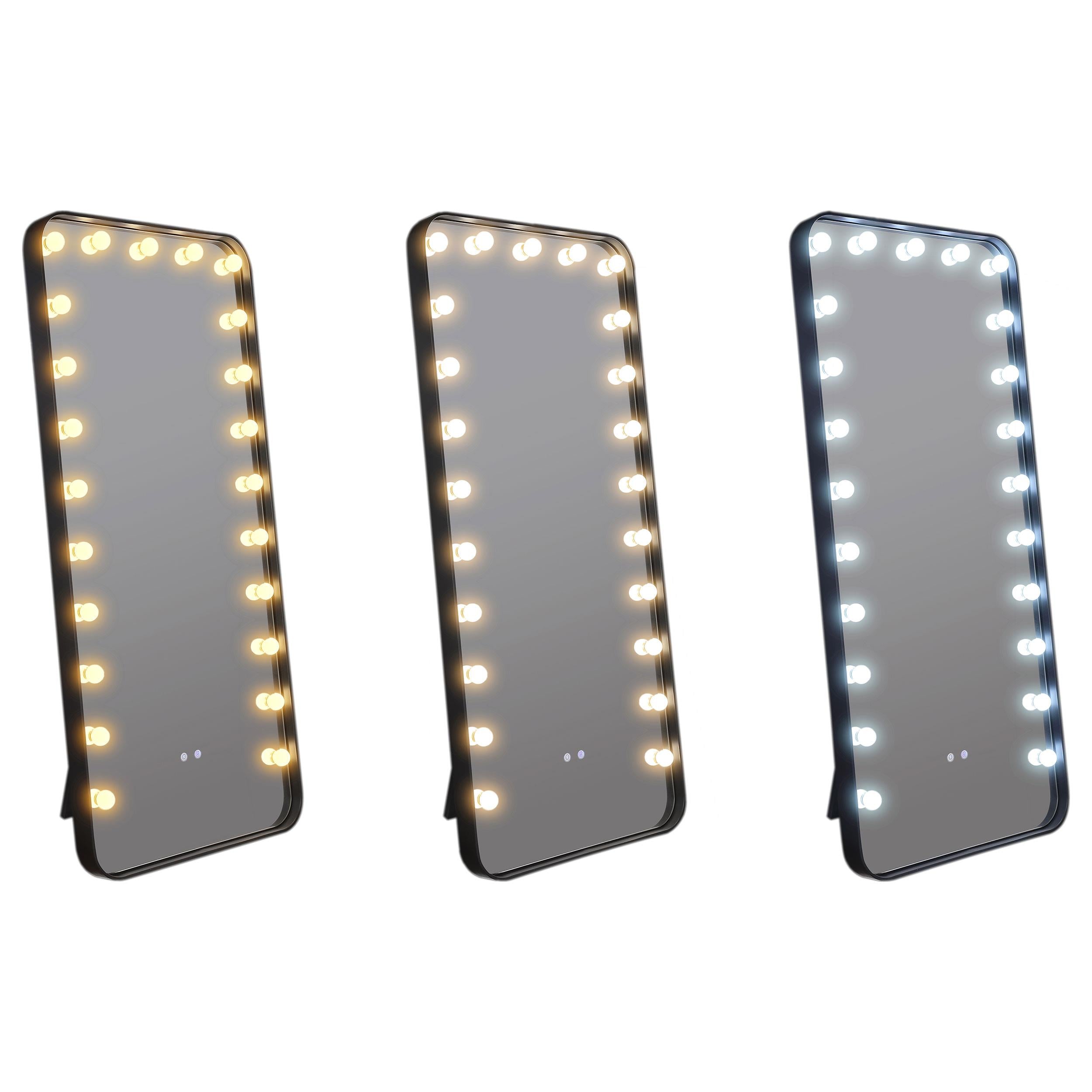  Coaster Furniture Canton 961577 32 x 71 Inch LED Standing Mirror with Speakers - Black IMAGE 8