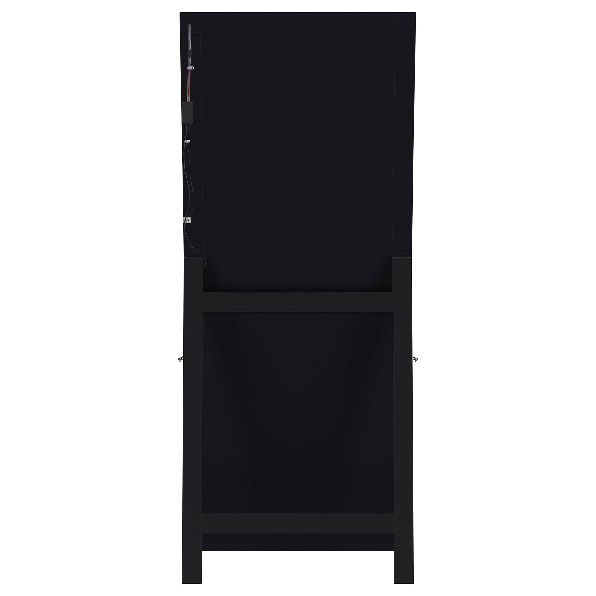  Coaster Furniture Windrose 960962 28 x 67 Inch Tempered LED Standing Mirror - Black IMAGE 14
