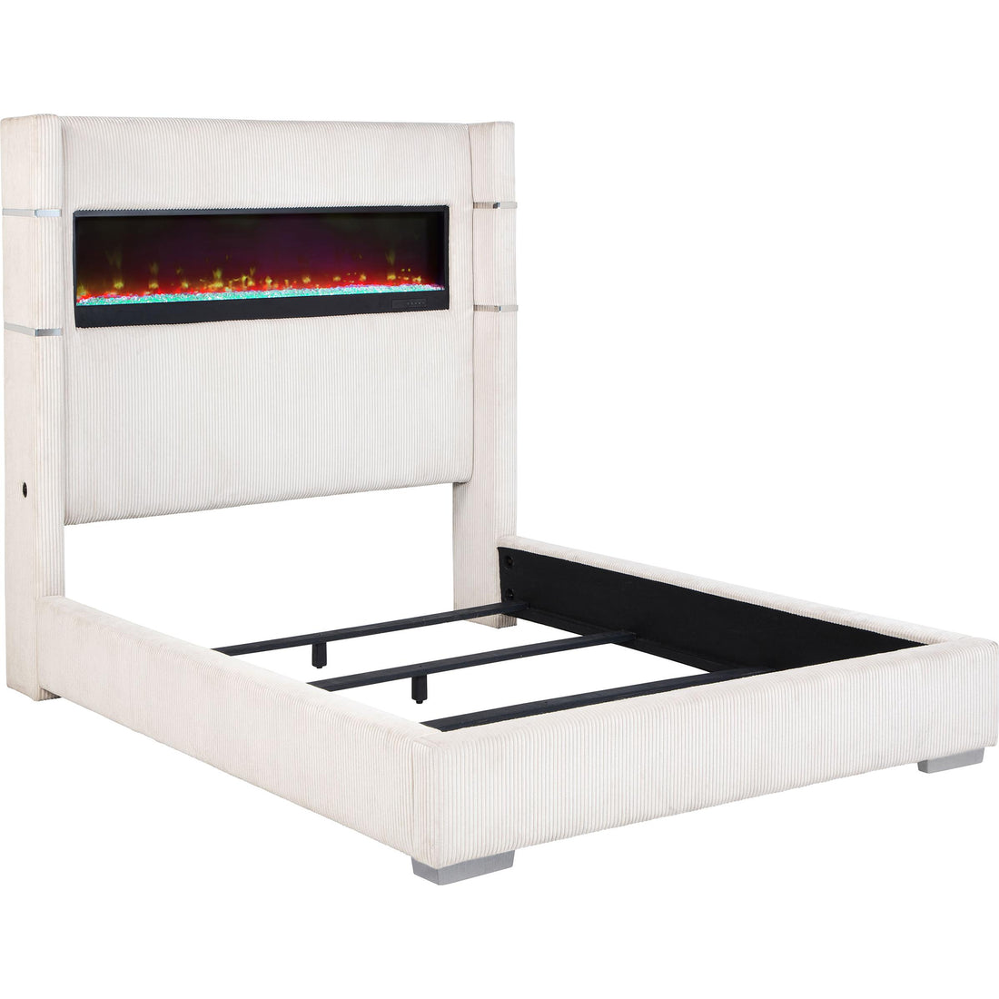  Size_Queen  -- Tisdall Upholstered Panel Bed IMAGE 1