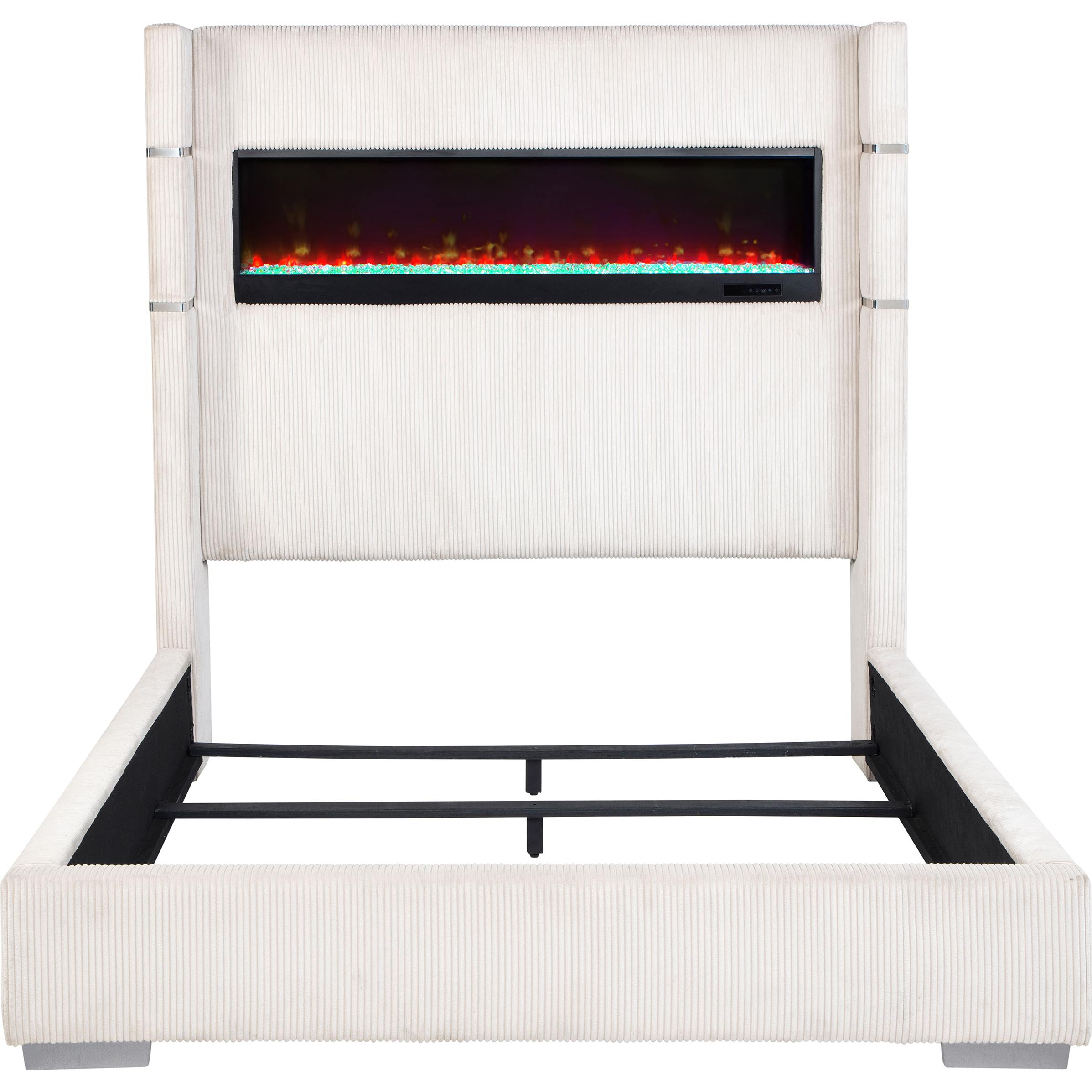  Size_Queen  -- Tisdall Upholstered Panel Bed IMAGE 4