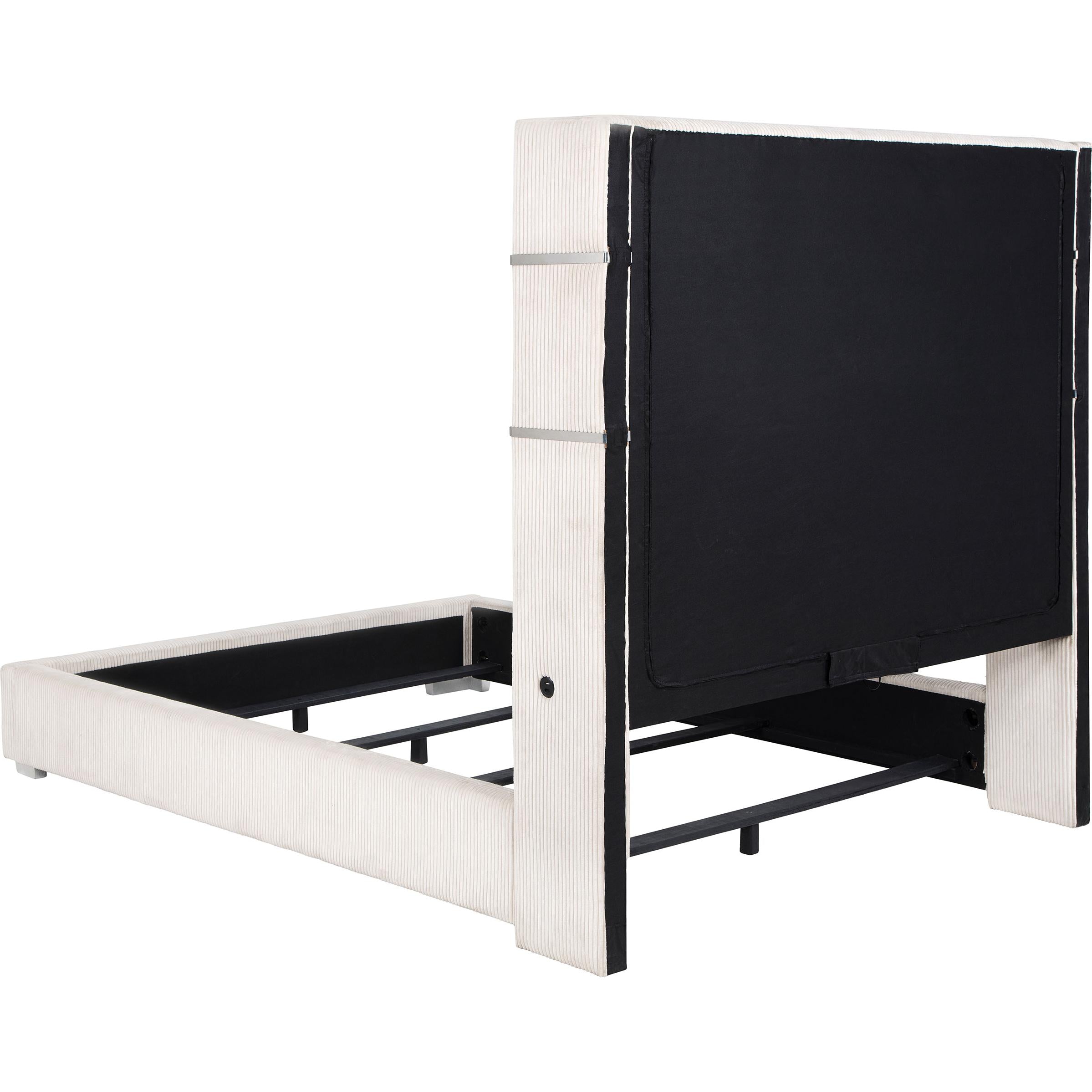  Size_Queen  -- Tisdall Upholstered Panel Bed IMAGE 5