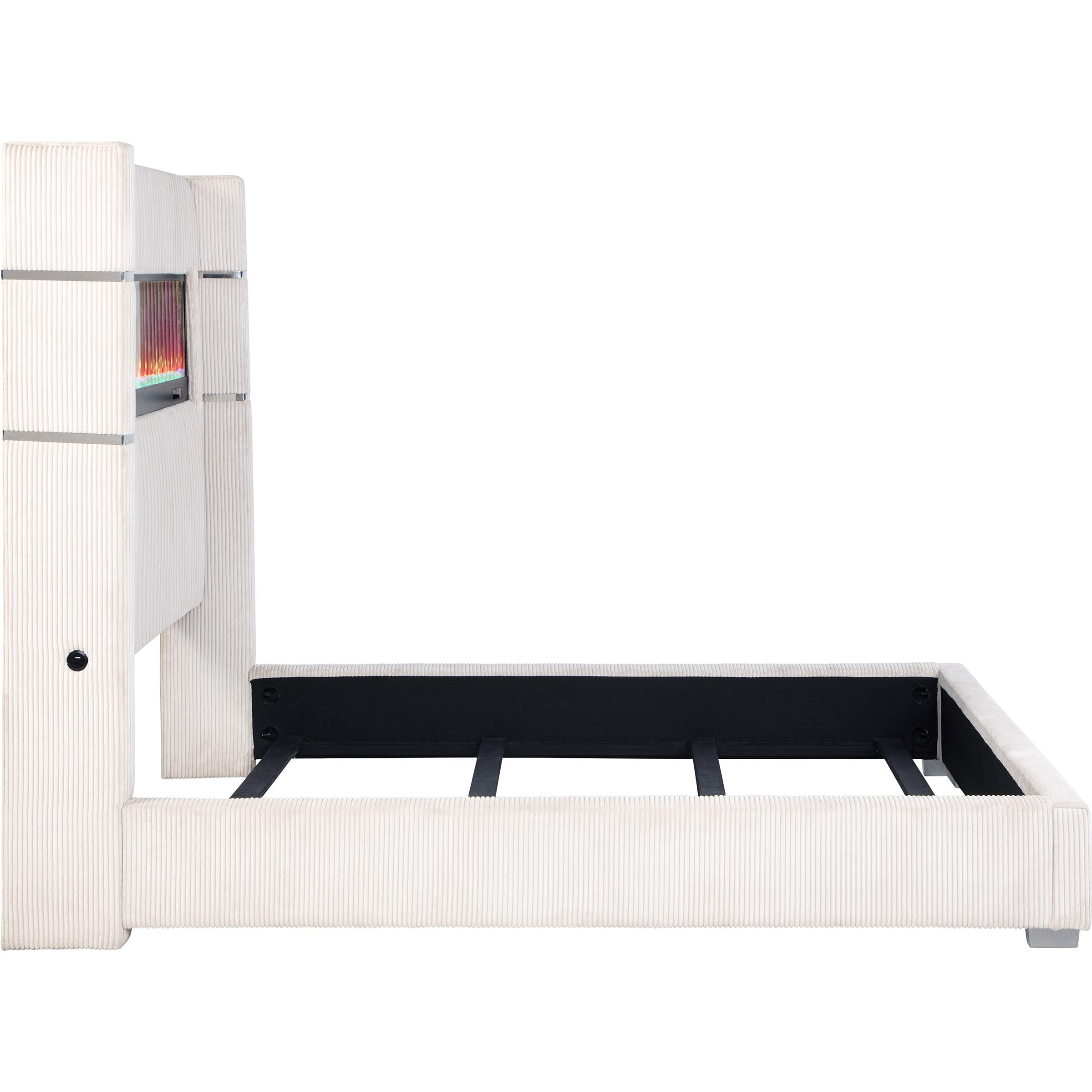  Size_Queen  -- Tisdall Upholstered Panel Bed IMAGE 6