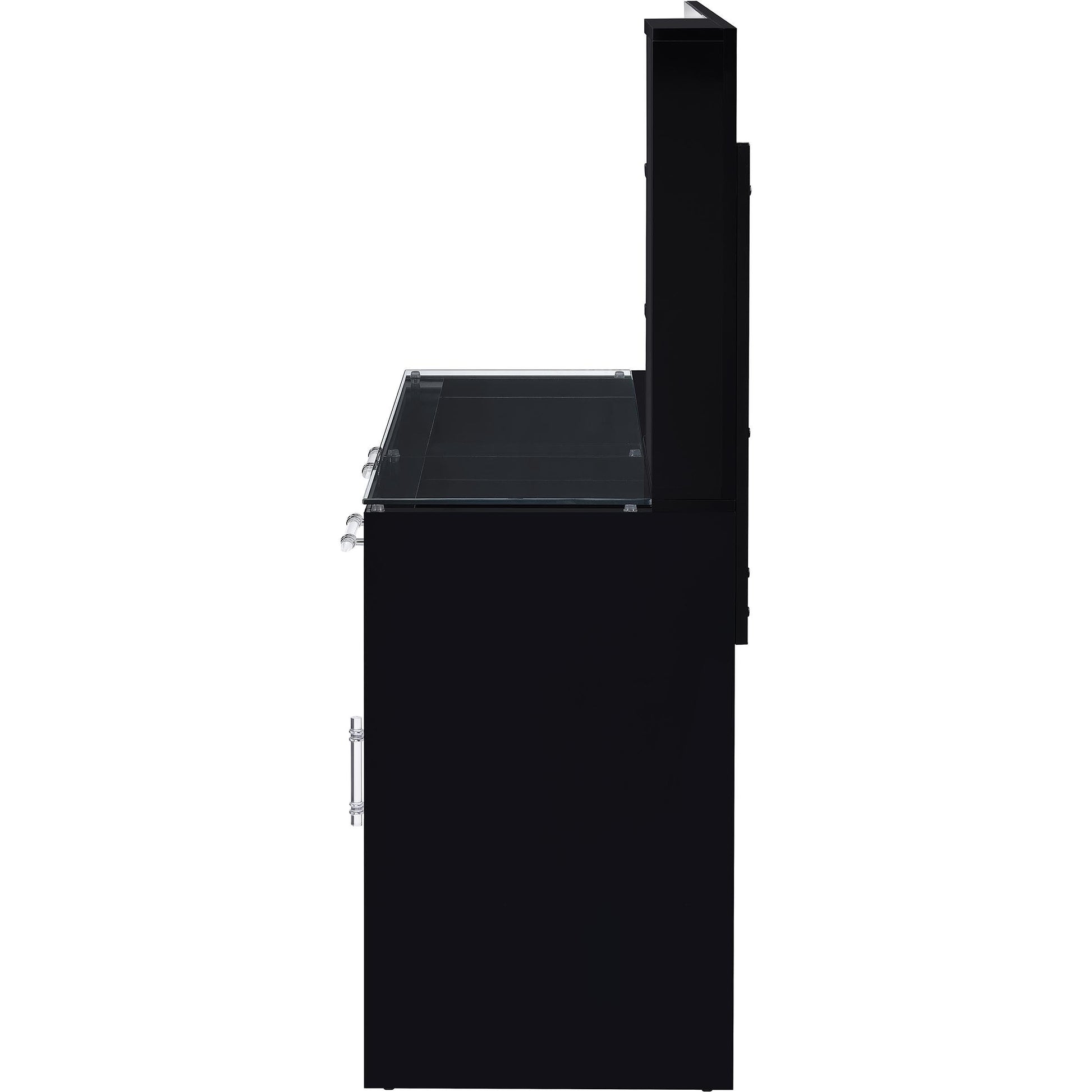  Coaster Furniture Flora 930219 2-drawer Vanity Set with LED Mirror - Black High Gloss IMAGE 10