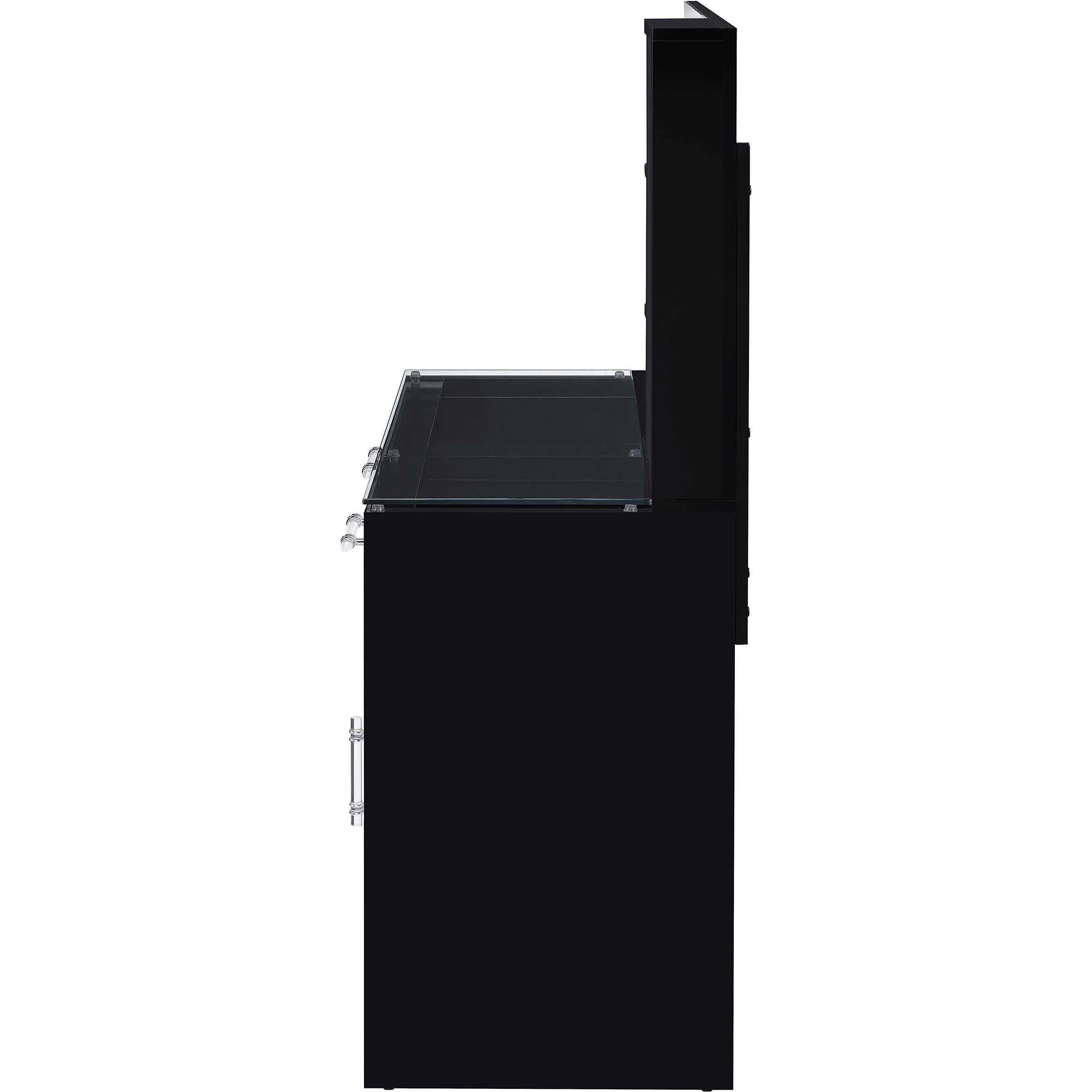  Coaster Furniture Flora 930219 2-drawer Vanity Set with LED Mirror - Black High Gloss IMAGE 10