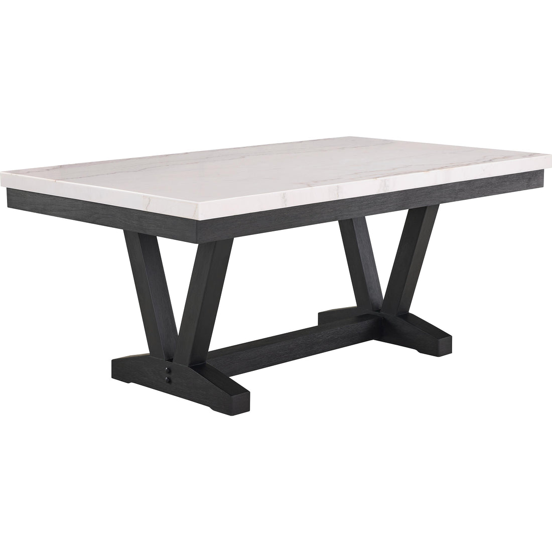  Crown Mark Varley 1320T-4272 Genuine Marble Dining Table IMAGE 1