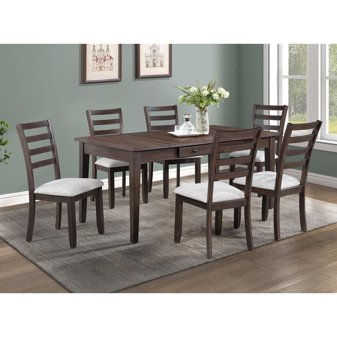  Crown Mark Wagner 2326T-3666 Dining Table with Storage IMAGE 1