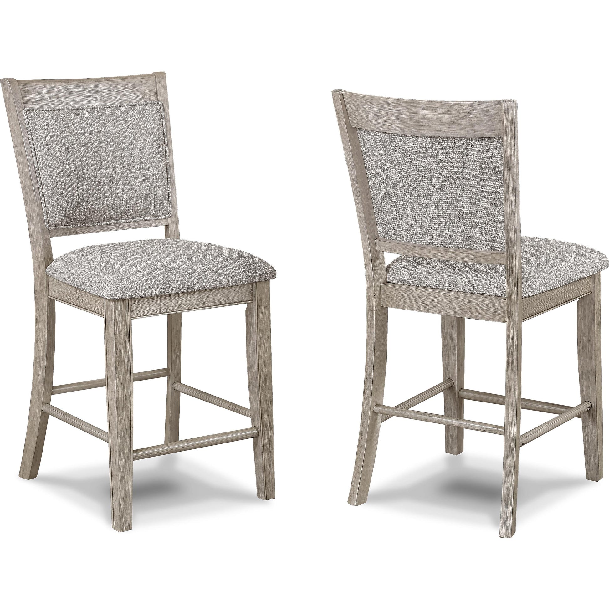  Crown Mark Fulton 2727MB-S-24 Counter Height Chair - White Oak IMAGE 1