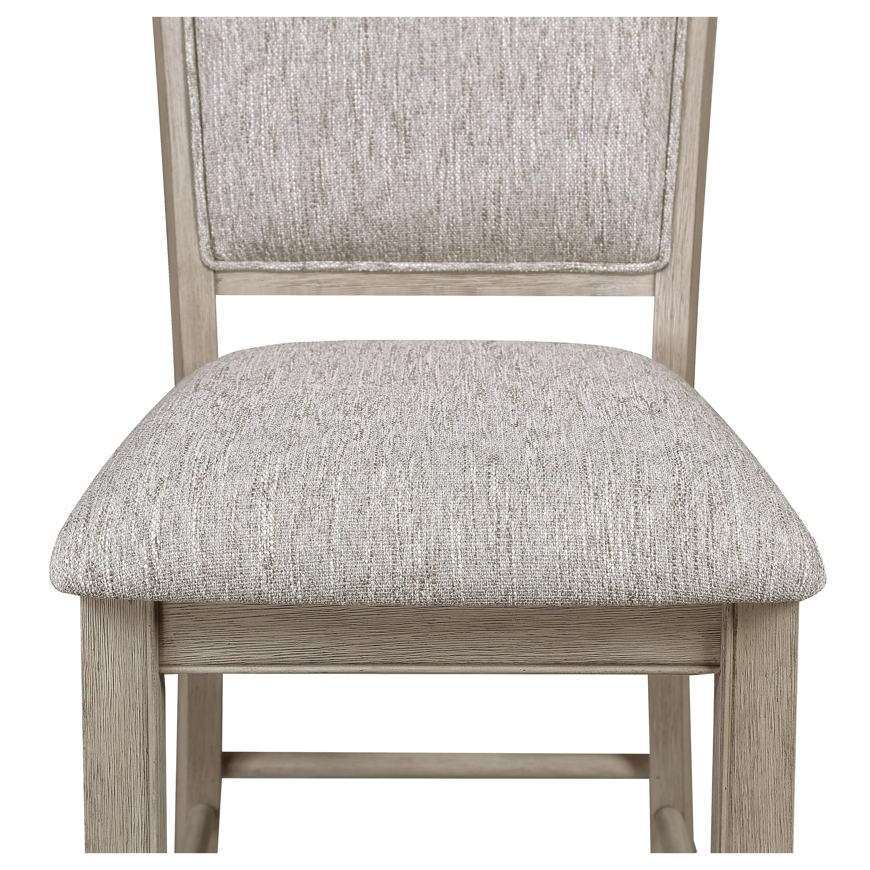  Crown Mark Fulton 2727MB-S-24 Counter Height Chair - White Oak IMAGE 3