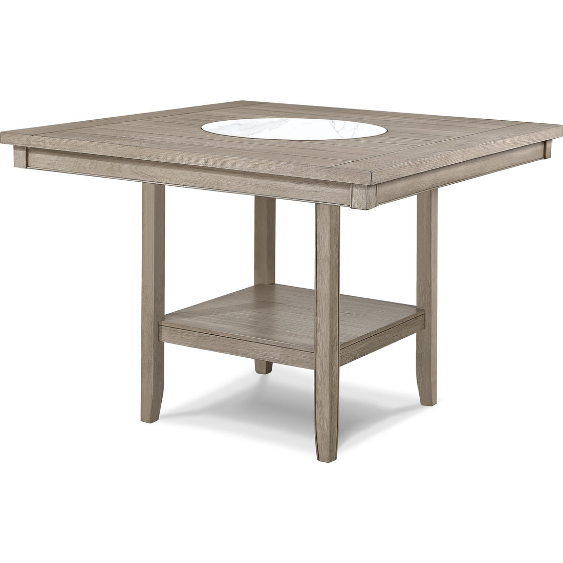  Crown Mark Fulton 2727MB-T-4848 Counter Height Dining Table - White Oak IMAGE 1
