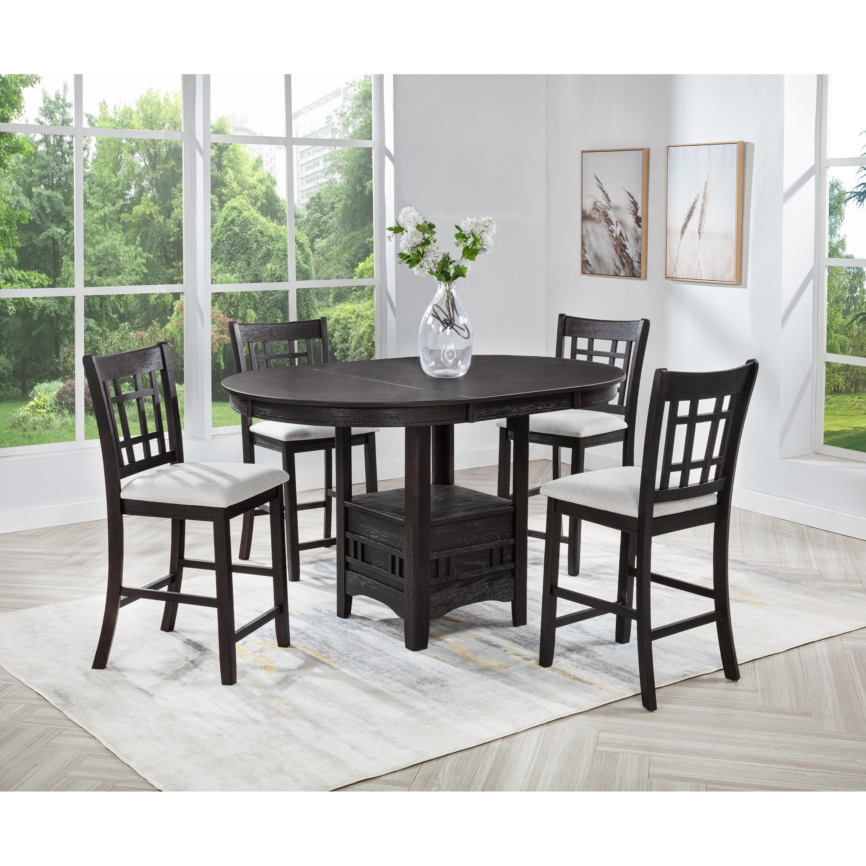  Crown Mark Hartwell 2795BK-S-24 Counter Height Chair - Charcoal Black IMAGE 2