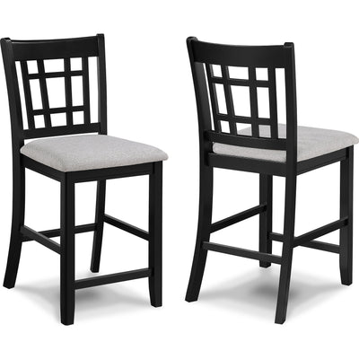  Crown Mark Hartwell 2795LG-S-24 Counter Height Chair - Light Grey IMAGE 1