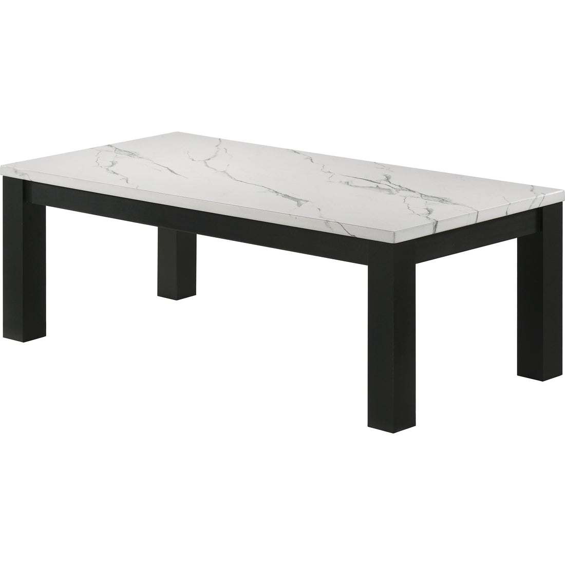  Crown Mark Ivy 4170SET-WH 3 pc Cocktail Table Set - Faux Marble White IMAGE 1