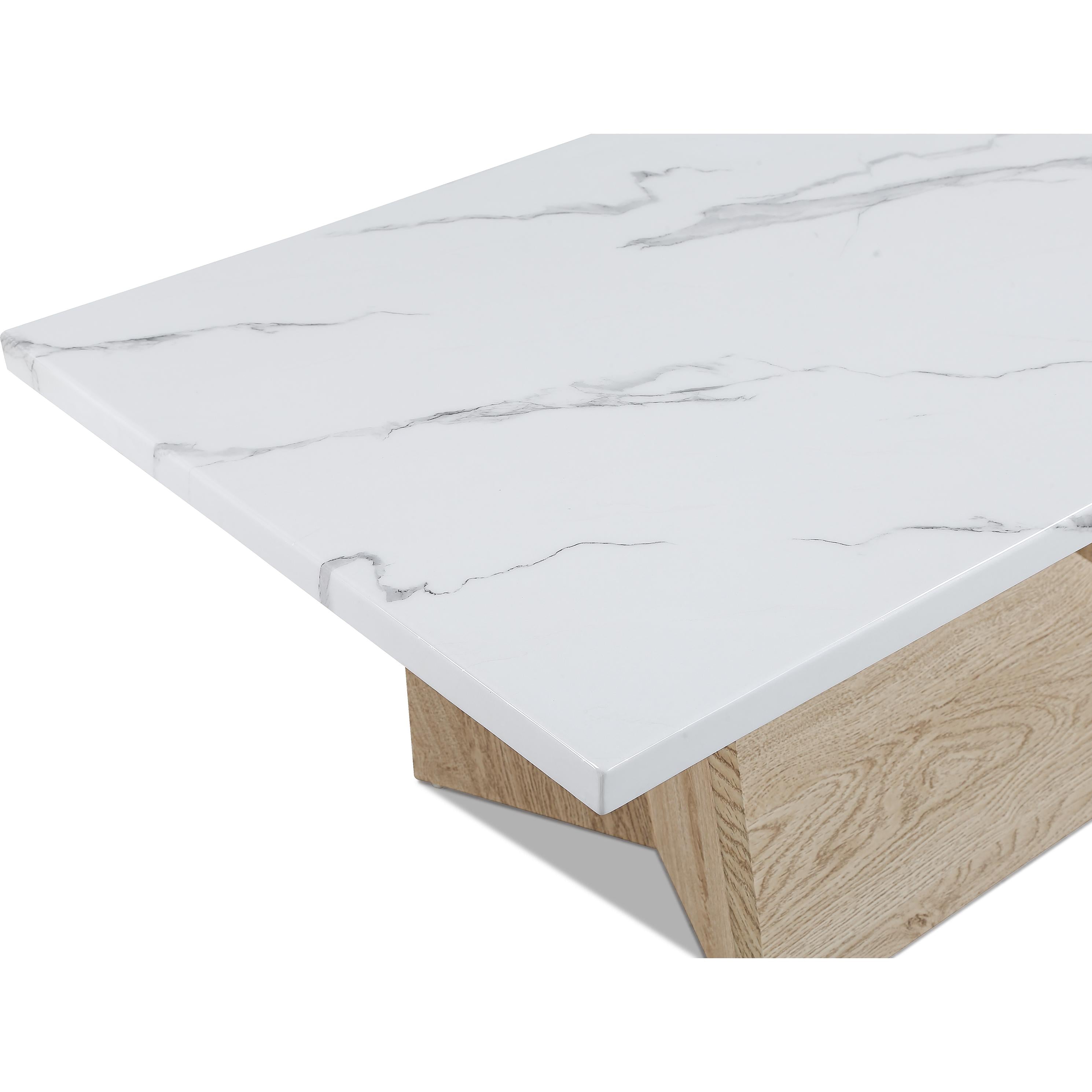  Crown Mark Adea 4226WO-SET 3 pc Cocktail Table Set - White Oak IMAGE 4