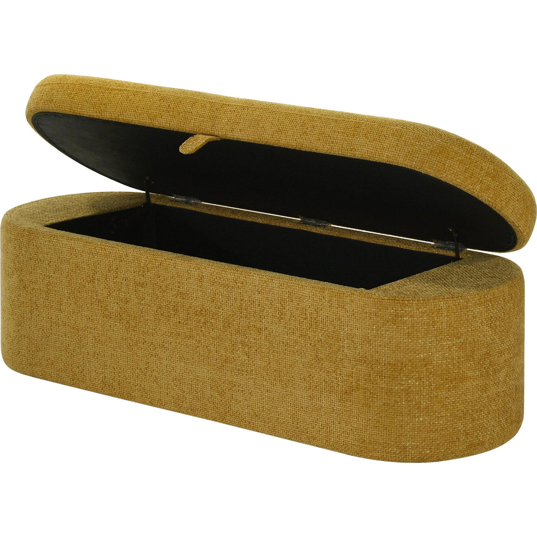  Crown Mark Philipa 4924GD-BENCH Storage Bench - Gold Tweed IMAGE 1