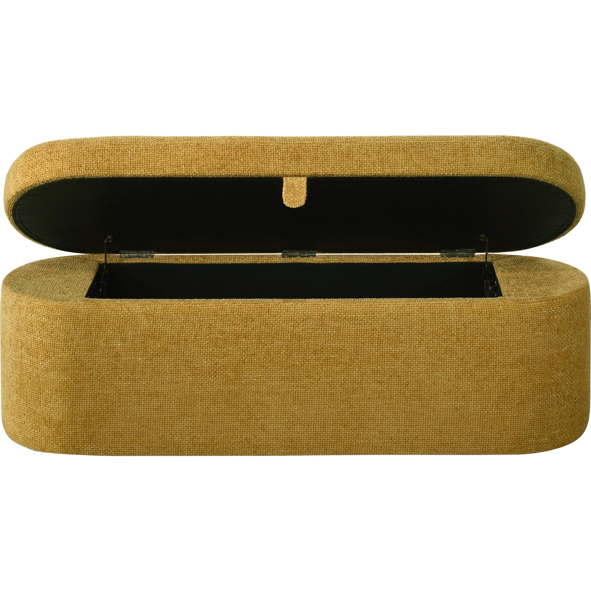  Crown Mark Philipa 4924GD-BENCH Storage Bench - Gold Tweed IMAGE 3