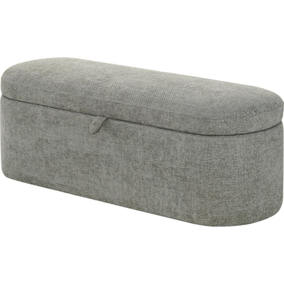  Crown Mark Philipa 4924LG-BENCH Storage Bench - Light Grey Tweed IMAGE 1