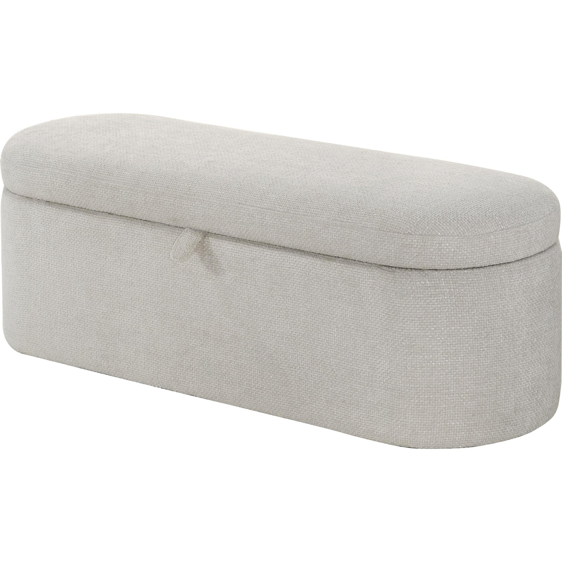  Crown Mark Philipa 4924OT-BENCH Storage Bench - Oatmeal Tweed IMAGE 1