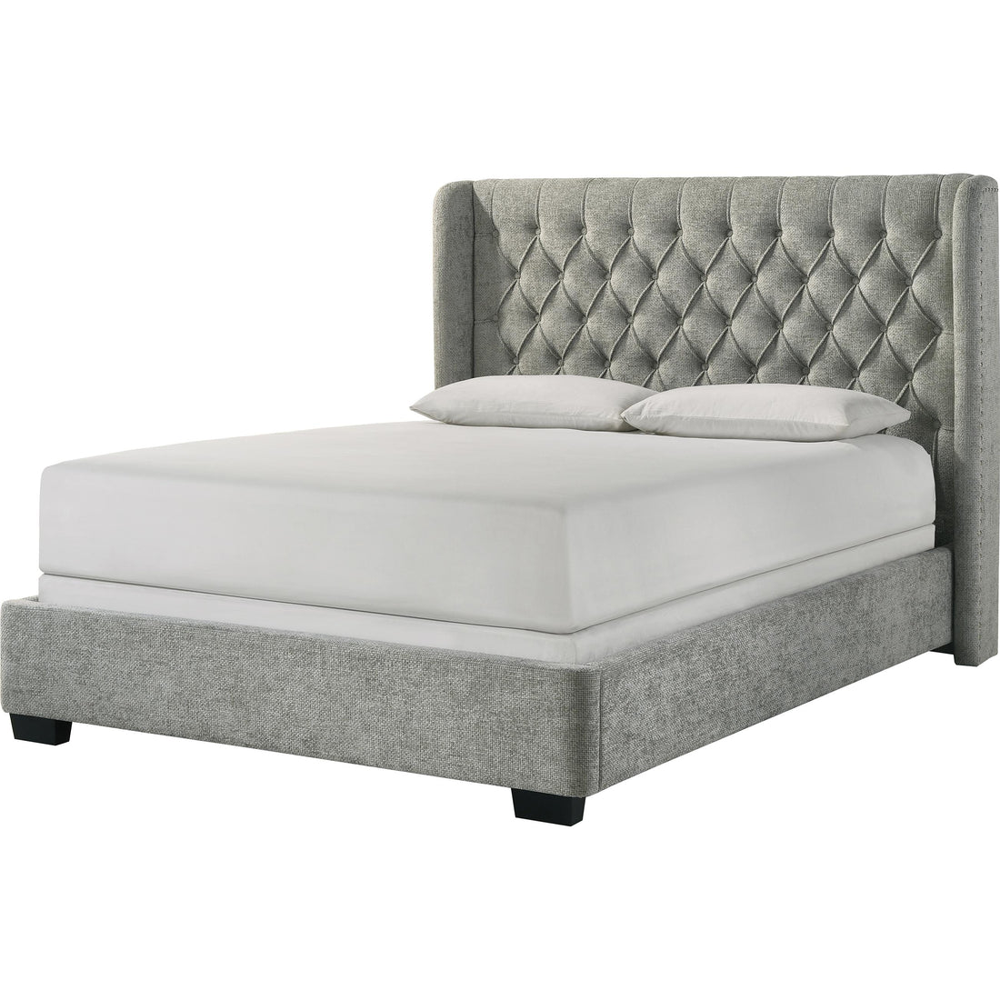  Size_Queen  -- Daphne Upholstered Panel Bed IMAGE 1