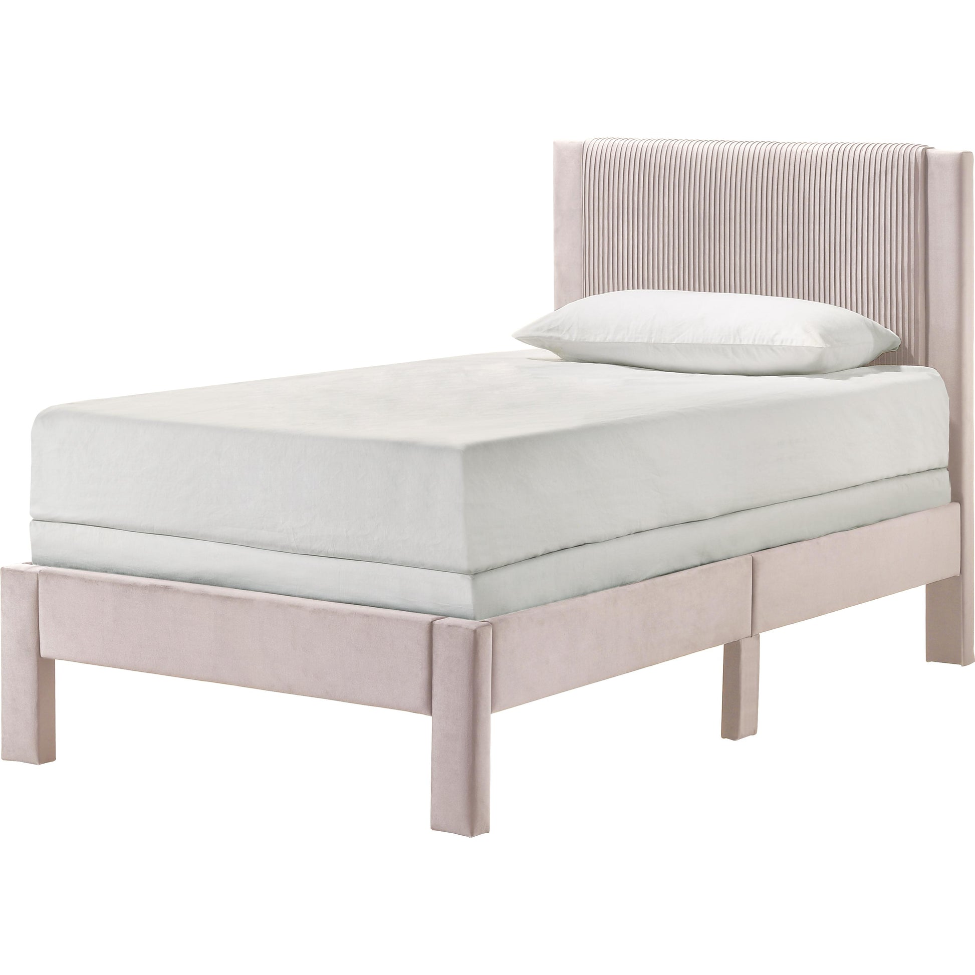  Size_Twin  -- Lucia 5097PK-T Twin Bed - Pink IMAGE 1