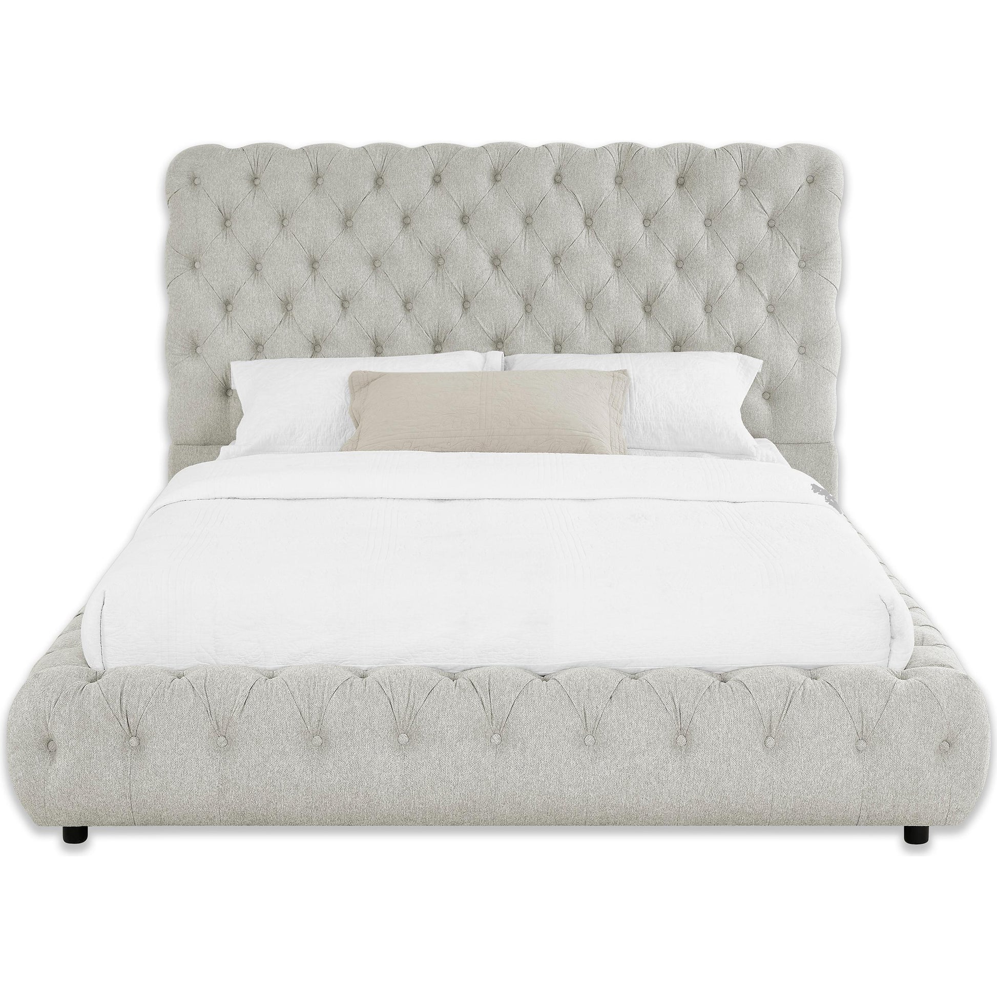  Size_Queen  -- Flory 5112DV-Q Queen Bed - Dove IMAGE 2