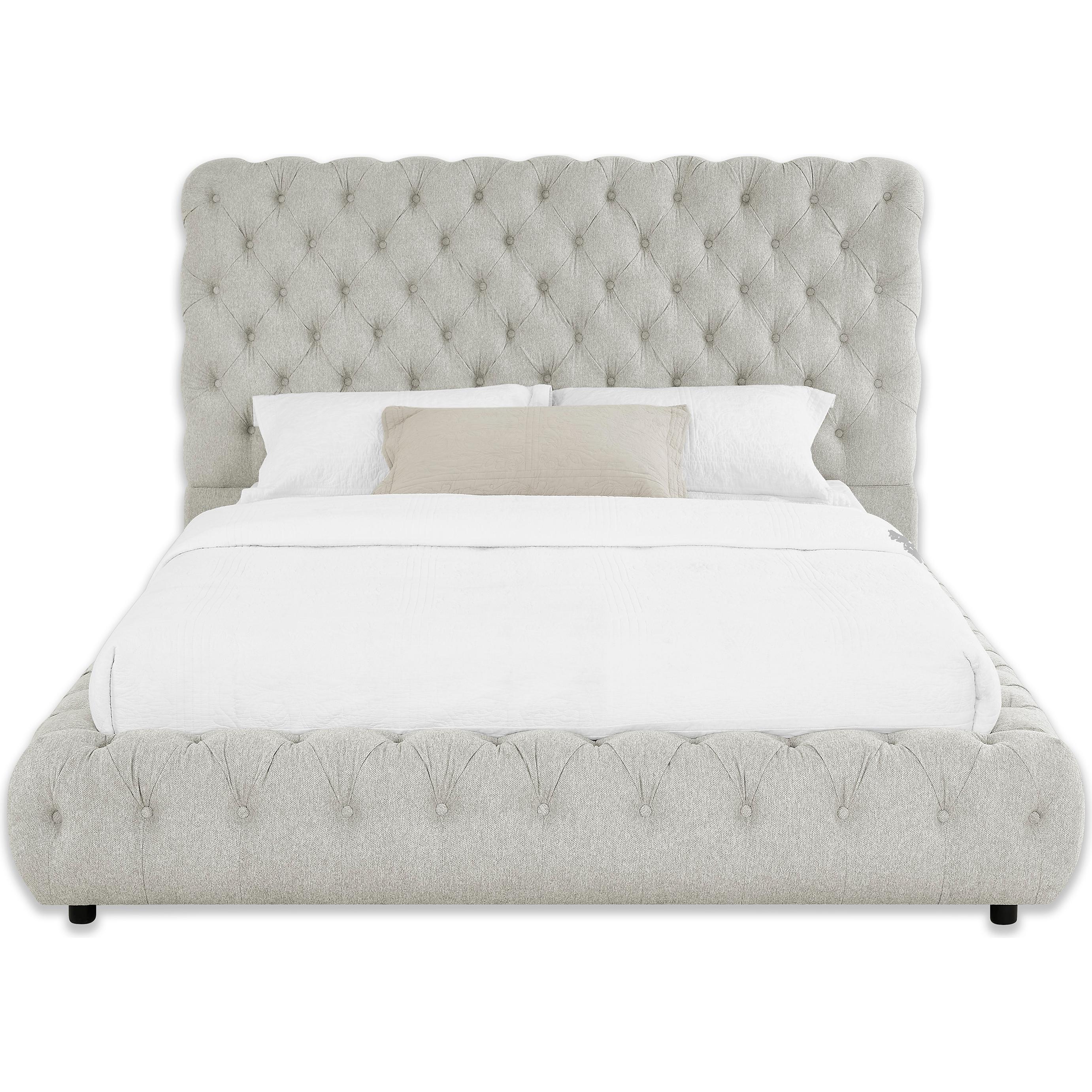  Size_Queen  -- Flory 5112DV-Q Queen Bed - Dove IMAGE 2