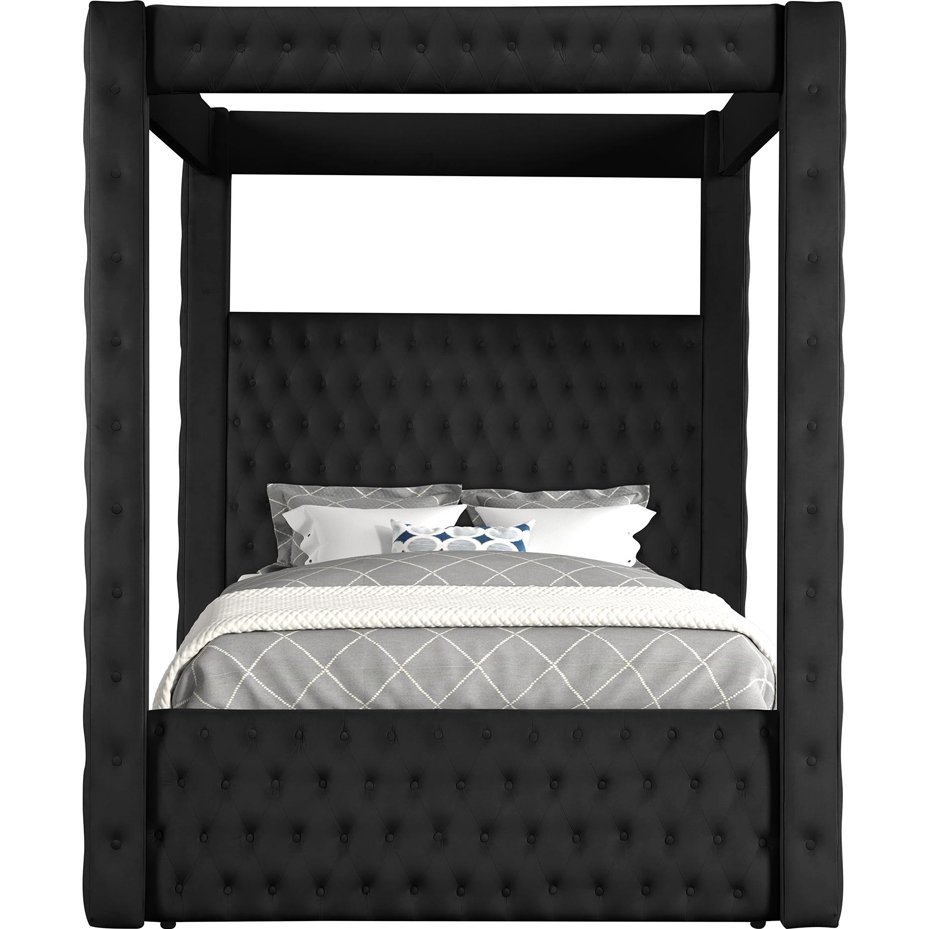  Size_King  -- Crown Mark Annabelle Upholstered Canopy Bed IMAGE 3