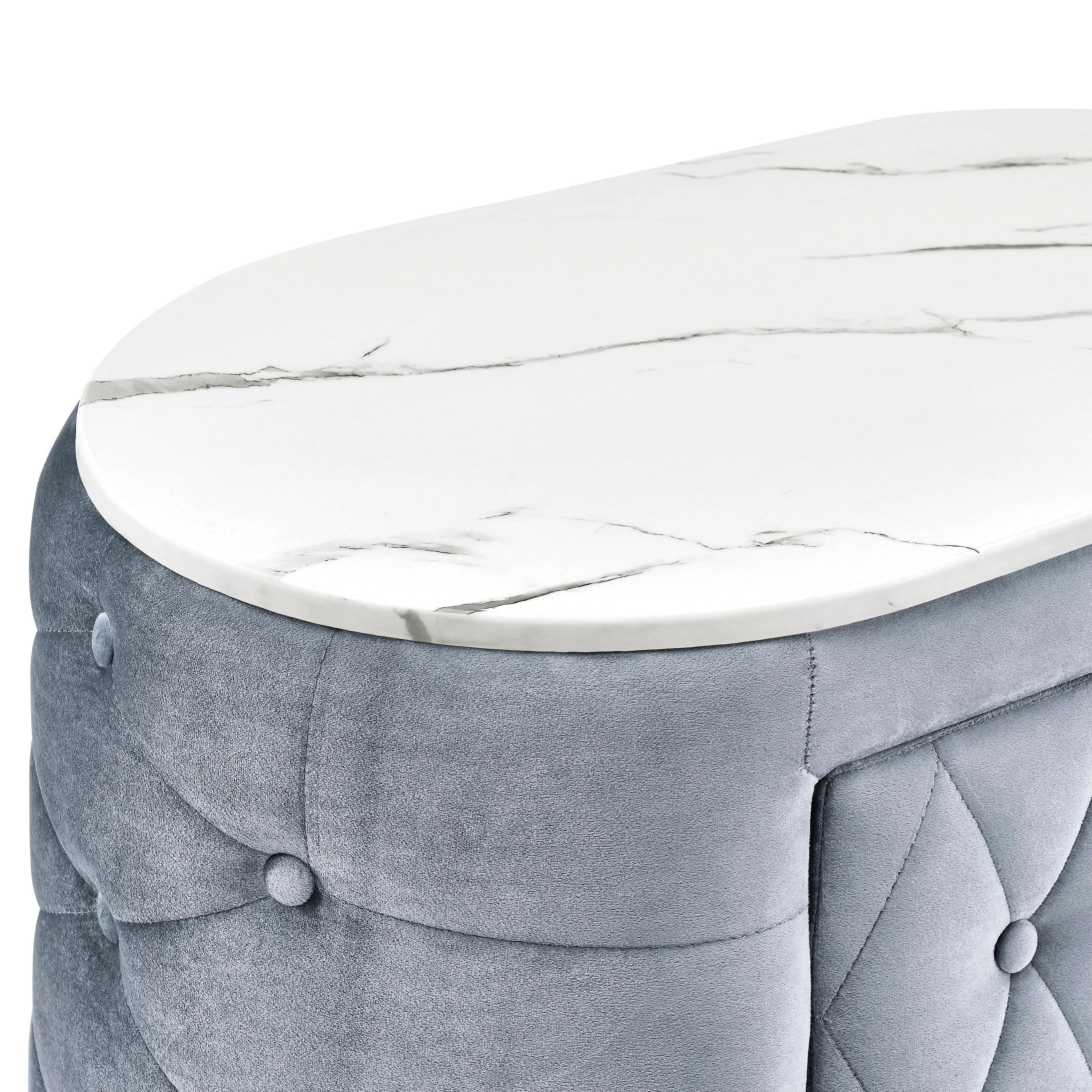  Crown Mark Natalia 5115GY-2 2-Drawer Nightstand - Grey IMAGE 5