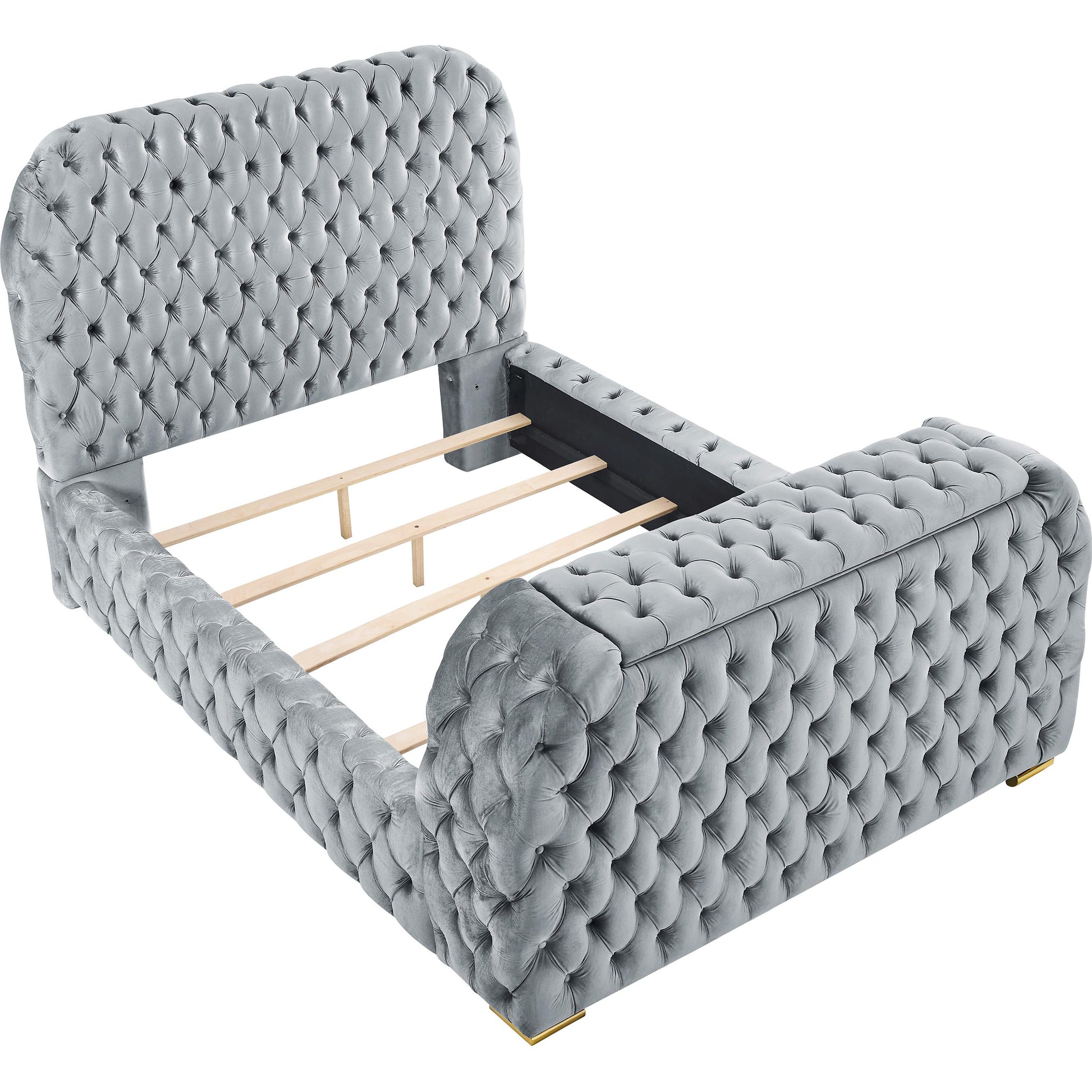  Size_King  -- Natalia Upholstered Panel Bed IMAGE 2