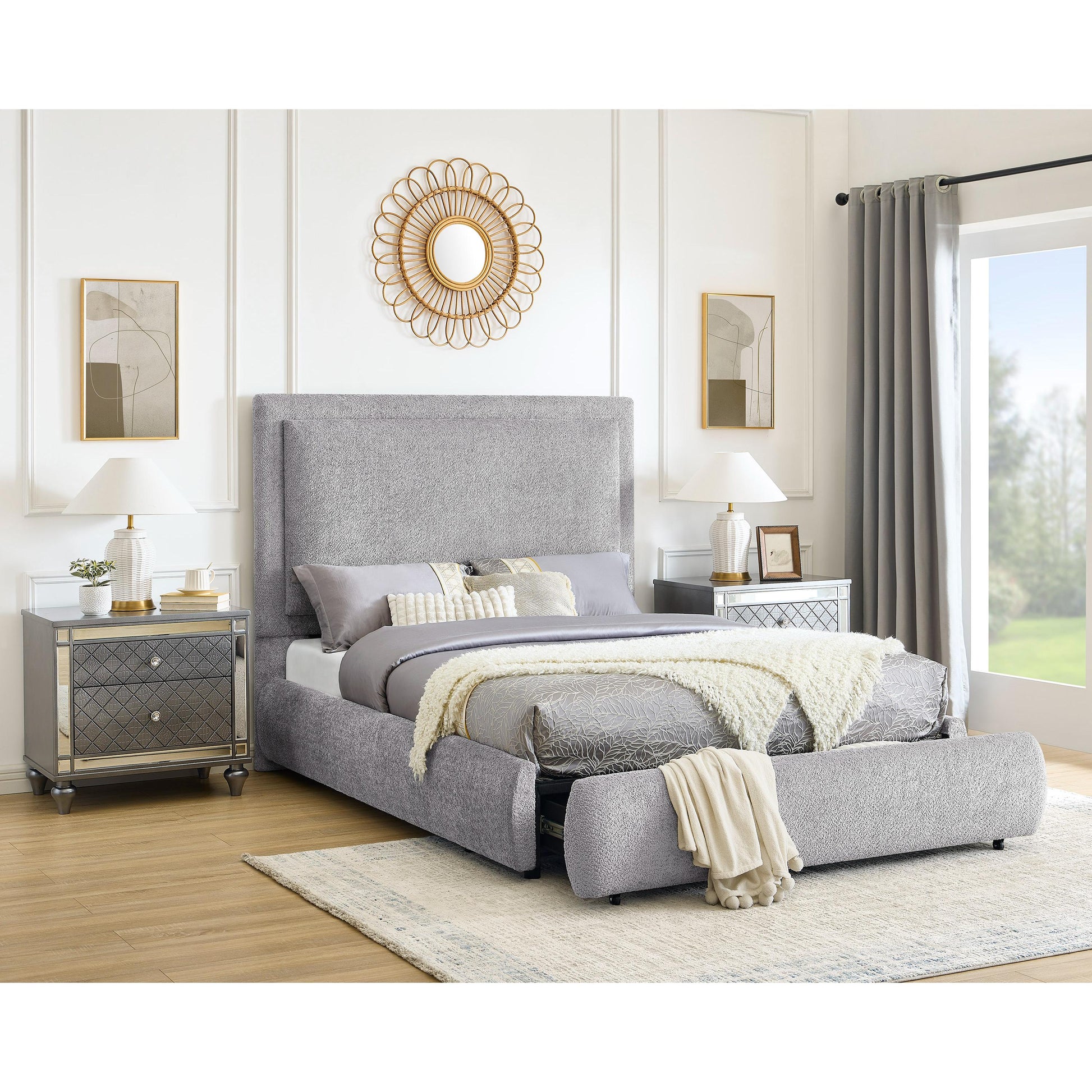  Size_King  -- Reverie Upholstered Panel Bed with Storage IMAGE 2