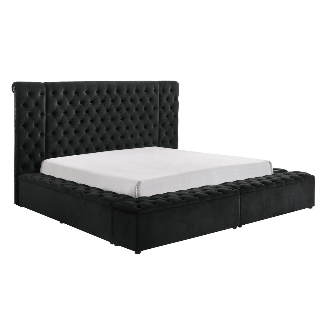  Size_King  -- Liliana Upholstered Panel Bed with Storage IMAGE 1