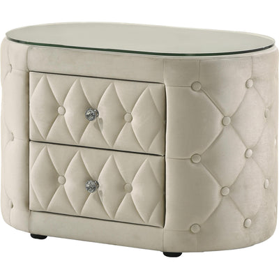  Crown Mark Voltare 5212IV-2 Nightstand - Ivory IMAGE 1