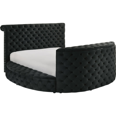  Crown Mark Voltare 5212BK-Q Queen Bed with Fireplace & TV Lift - Black IMAGE 1