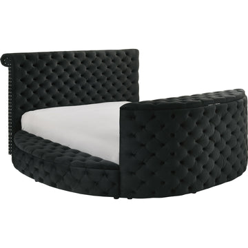  Crown Mark Voltare 5212BK-Q Queen Bed with Fireplace & TV Lift - Black IMAGE 1