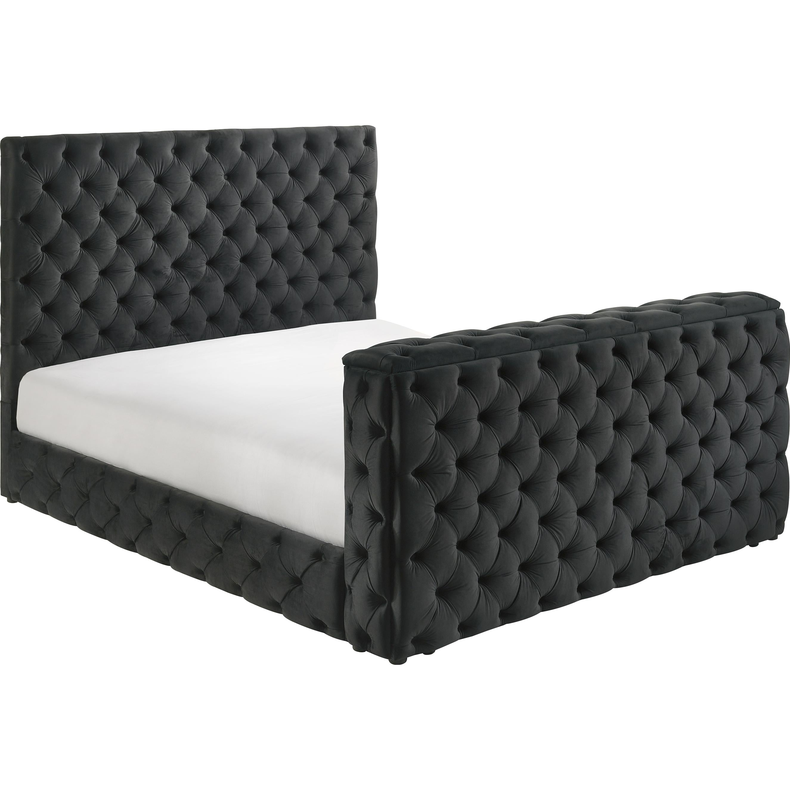  Size_Queen  -- Josephine 5213BK-Q Queen Bed with TV Lift IMAGE 1