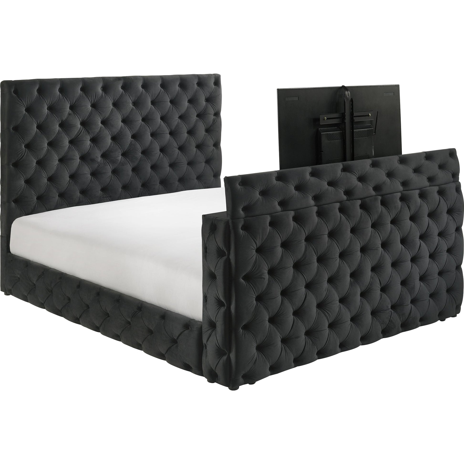  Size_Queen  -- Josephine 5213BK-Q Queen Bed with TV Lift IMAGE 2