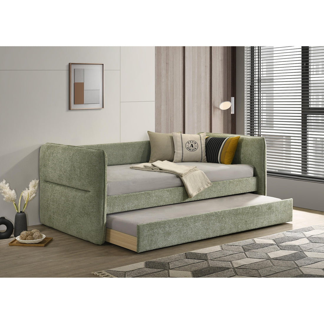  Crown Mark Philipa 5324GR Daybed - Green Tweed IMAGE 1