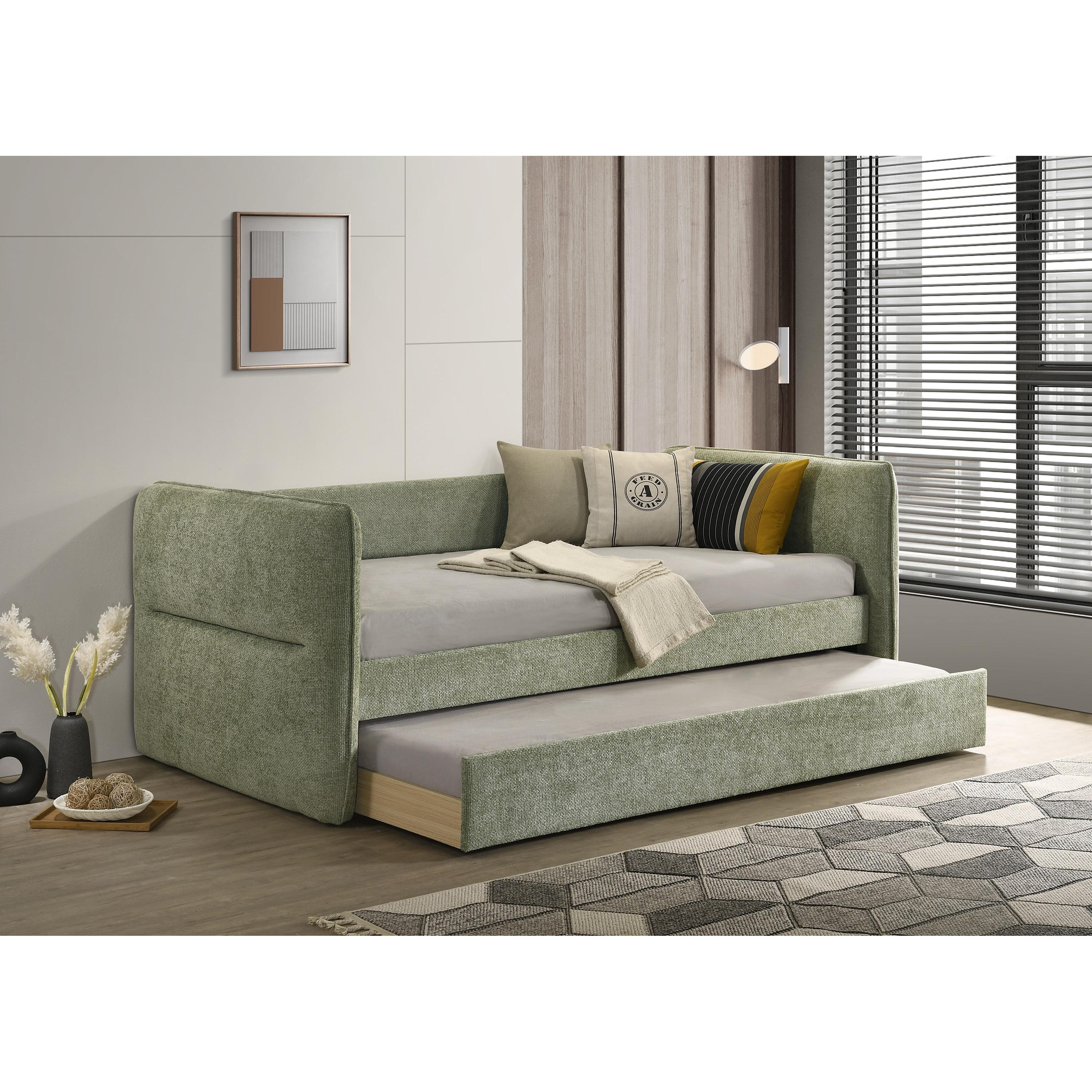  Crown Mark Philipa 5324GR Daybed - Green Tweed IMAGE 2