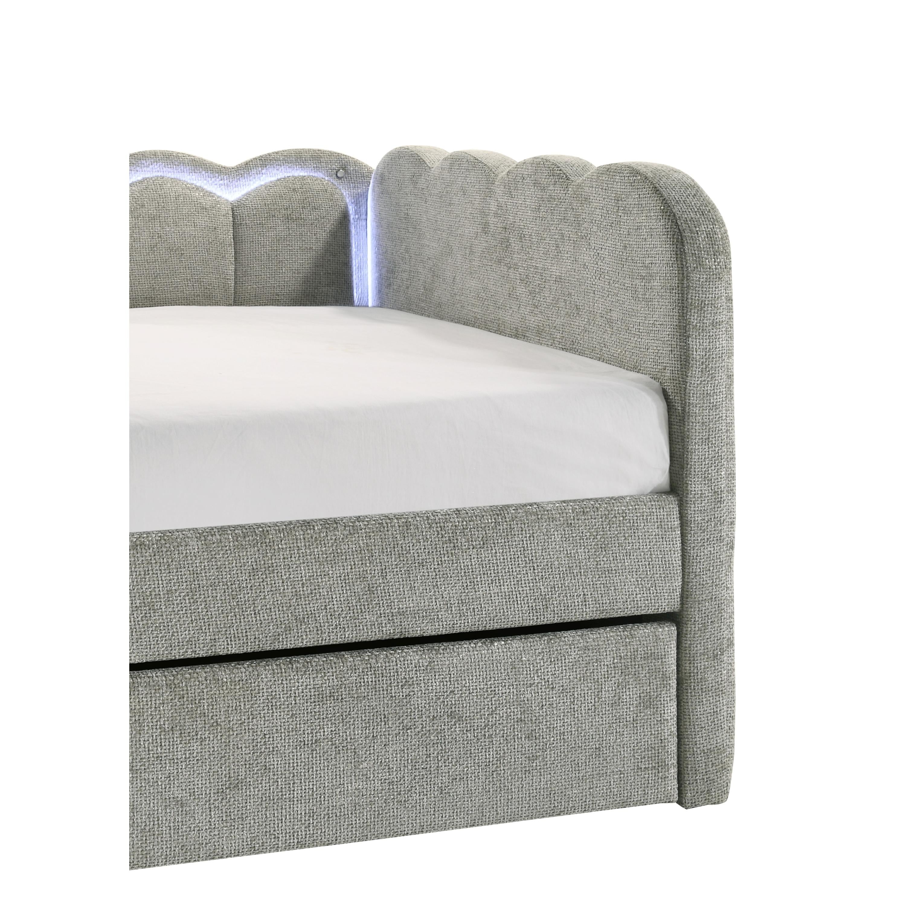  Crown Mark Melody 5328LG Daybed - Light Grey IMAGE 6