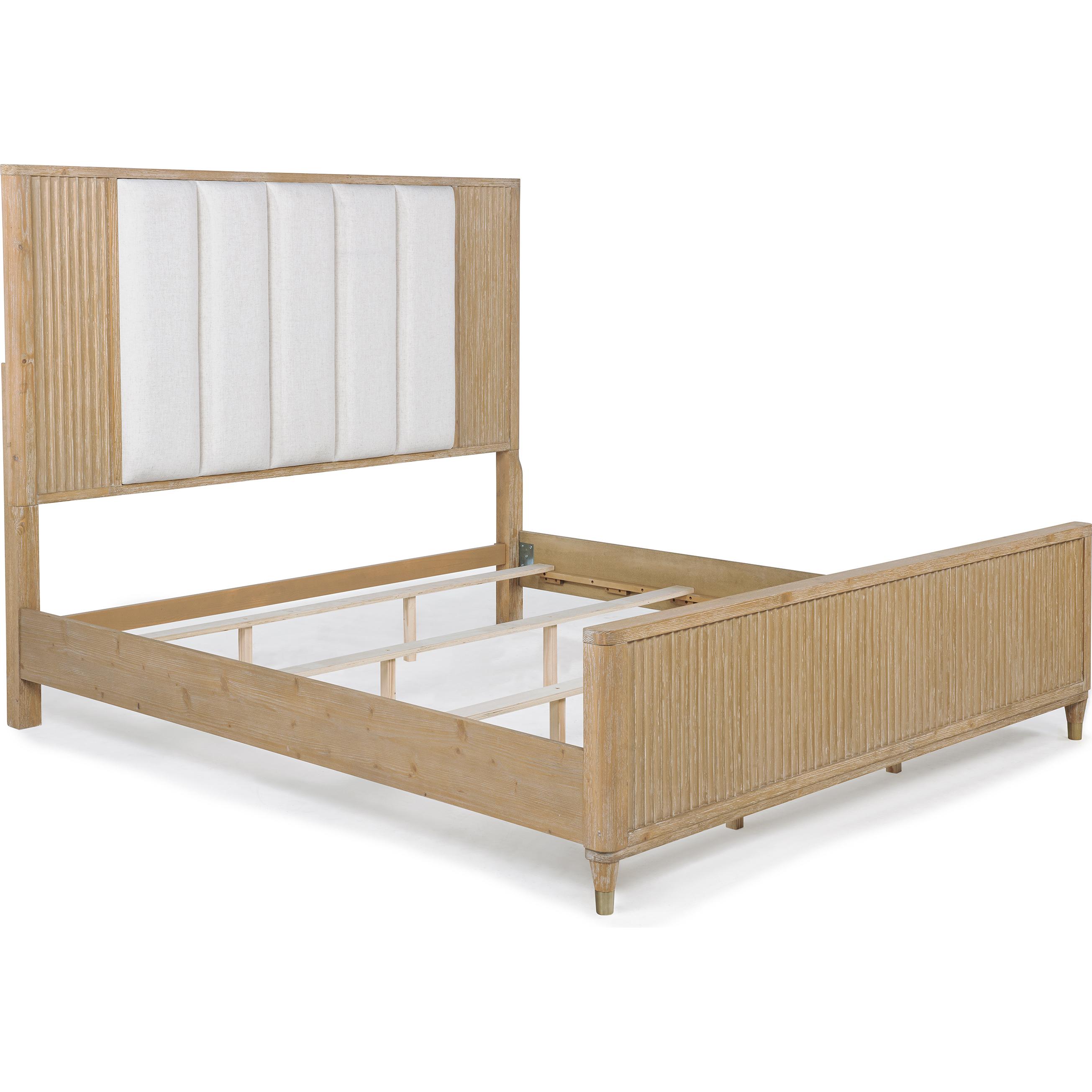  Size_Queen  -- Kara B1450-Q Queen Bed - Cerused Natural IMAGE 2