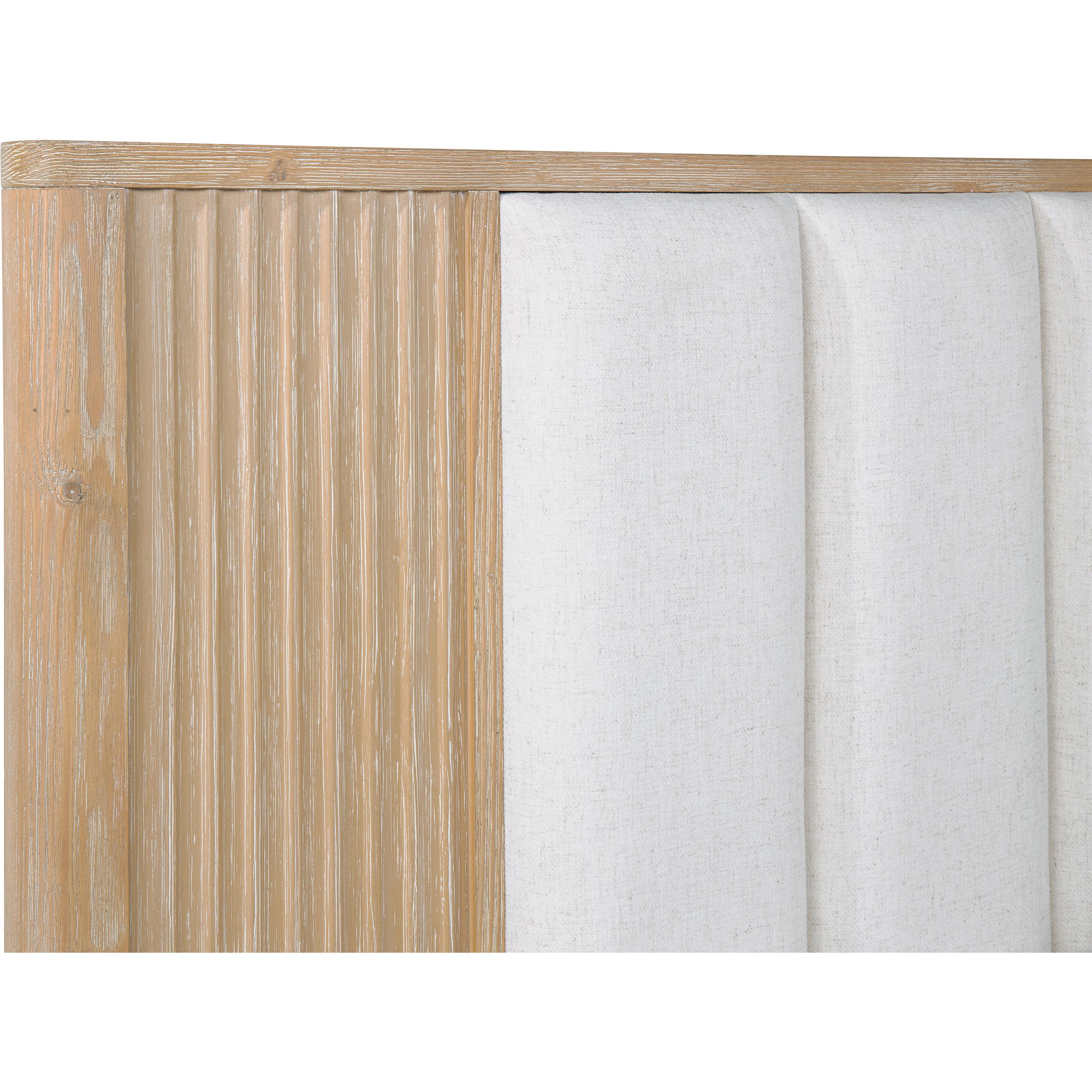  Size_Queen  -- Kara B1450-Q Queen Bed - Cerused Natural IMAGE 5