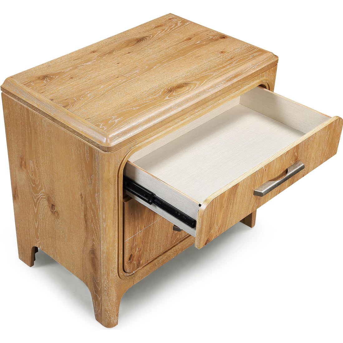  Crown Mark Westcott B1500-2 Nightstand - Cerused Natural IMAGE 1