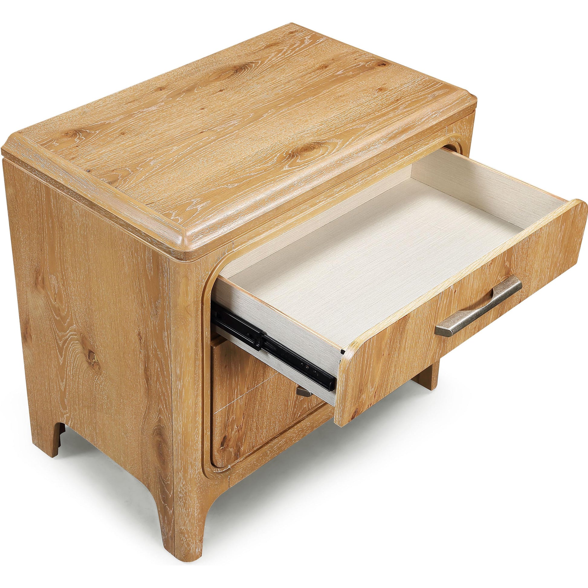  Crown Mark Westcott B1500-2 Nightstand - Cerused Natural IMAGE 2