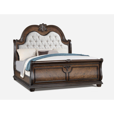  Size_King  -- Stanley Sleigh Bed IMAGE 1