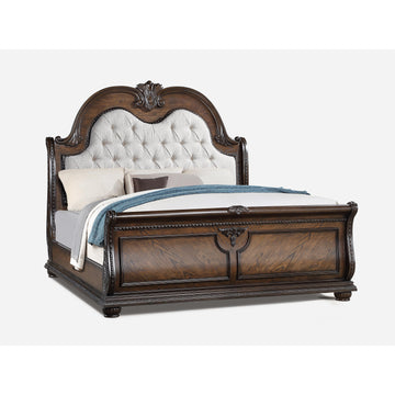  Size_King  -- Stanley Sleigh Bed IMAGE 1
