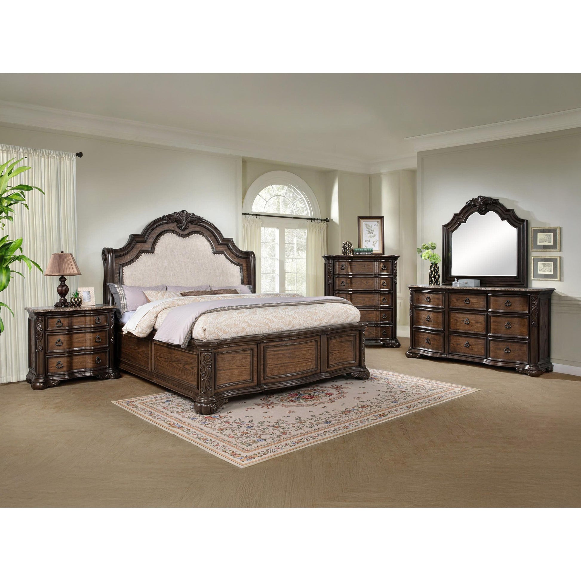  Size_Queen  -- Ludwig B1640-Q Queen Bed IMAGE 3