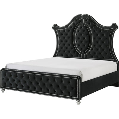  Size_King  -- Cameo Upholstered Panel Bed IMAGE 1