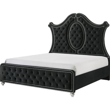  Size_King  -- Cameo Upholstered Panel Bed IMAGE 1