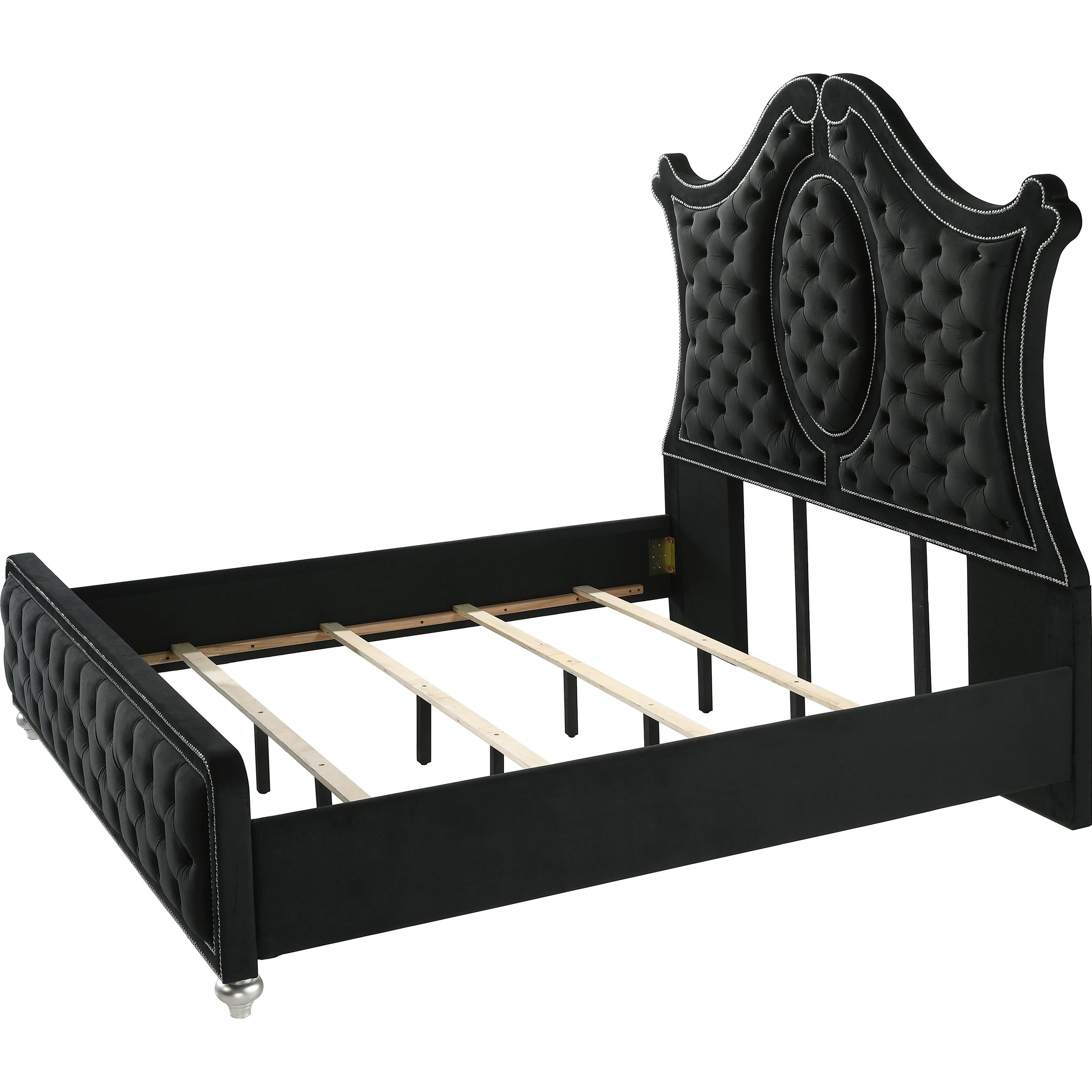  Size_Queen  -- Cameo B2180-Q Queen Bed - Black IMAGE 2